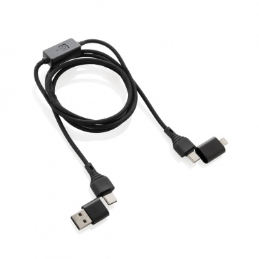 Logo trade promotional items picture of: Datalock RCS recycled 60W hacking protection cable
